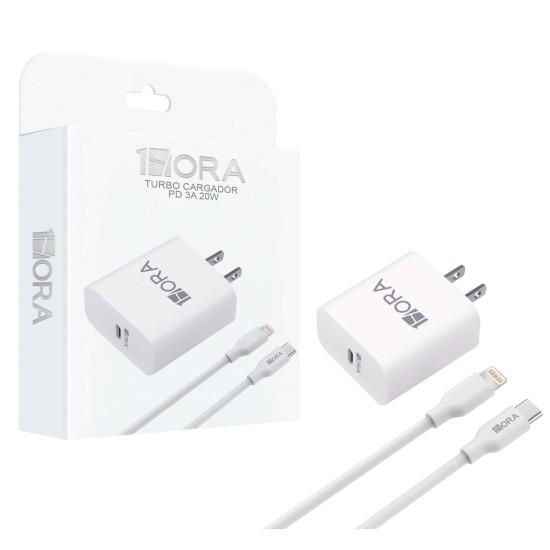 1 HORA CARGADOR IPHONE 20W