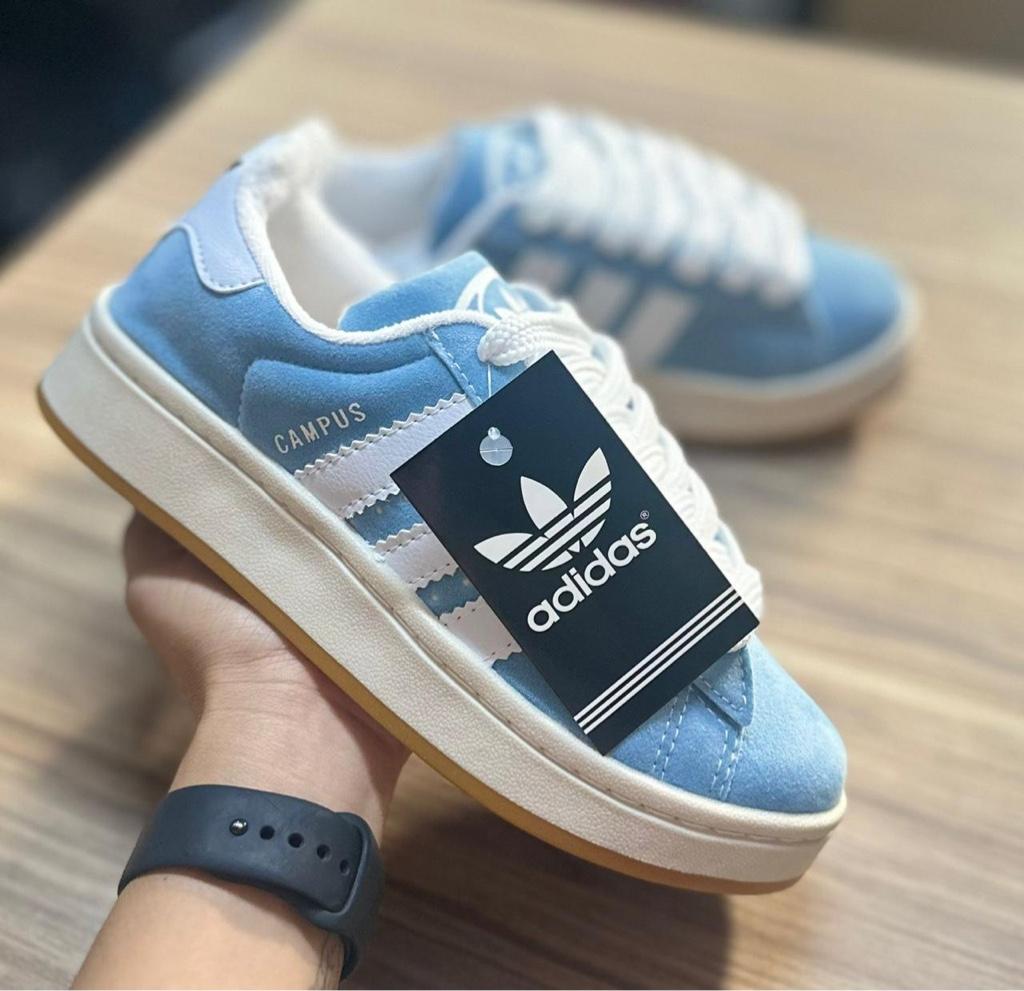 Adidas campus azul bebê