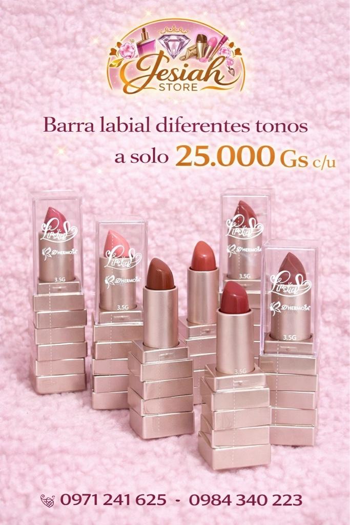Barra labial varios tonos