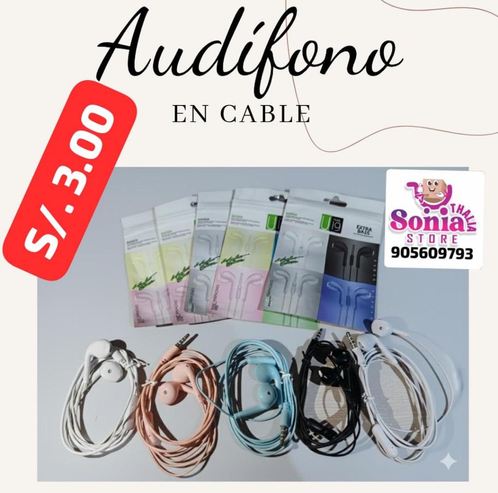AUDIFONO CON CABLE