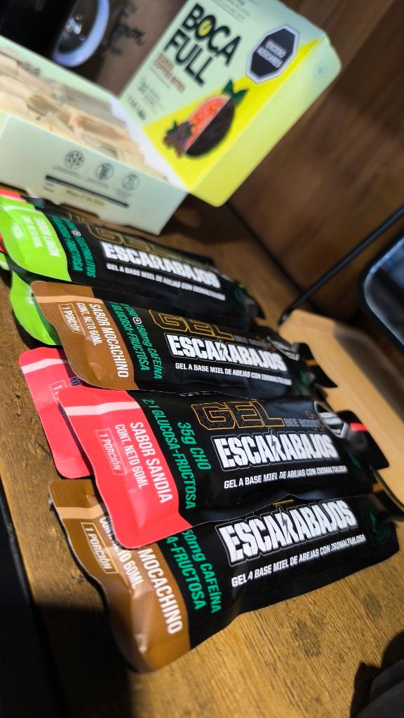 Geles energéticos con cafeina