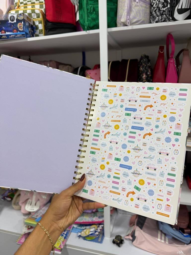 Miniatura 2 de Agenda 2025-2026 con planificador y print de pájaros con flores