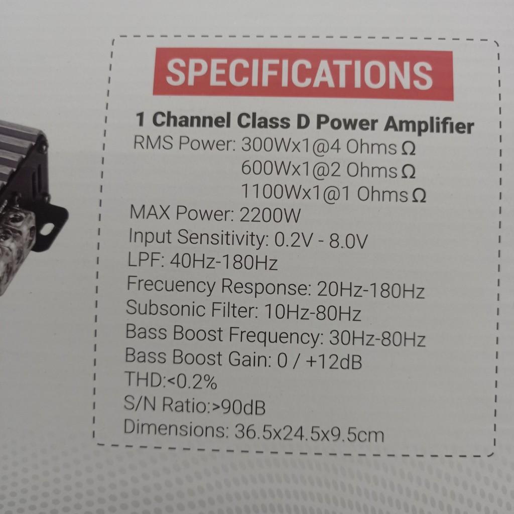 Miniatura 3 de AMPLIFICADOR ROCK SERIES 2200W 1CANAL