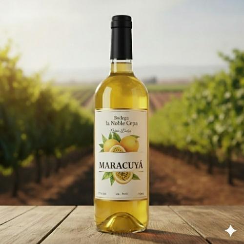 Vino dulce de maracuya caja x 12 und de 750 ml la noble cepa