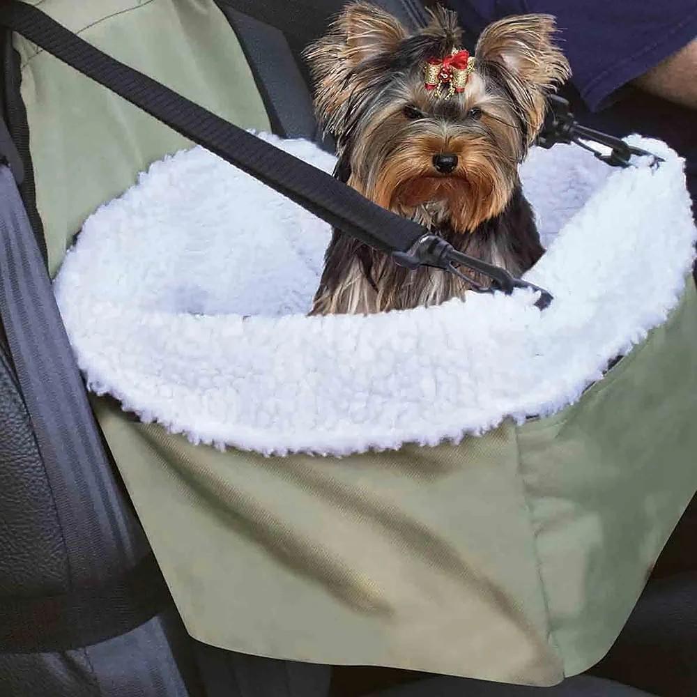 Asiento para mascota de carro.