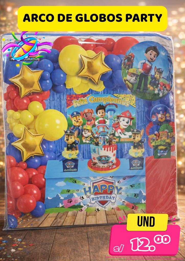 Arco de globos para niños y niñas