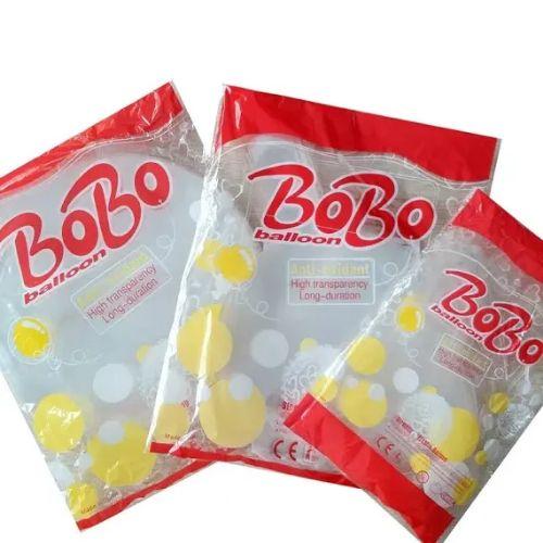 Bobo Transparente 18 pulg inflado confeti