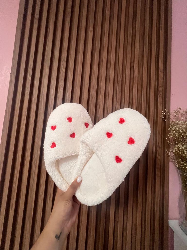 Pantunflas de corazones ❤️