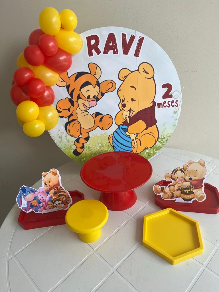 Miniatura 2 de Aluguel kit festa na mesa - Painel Redondo personalizado