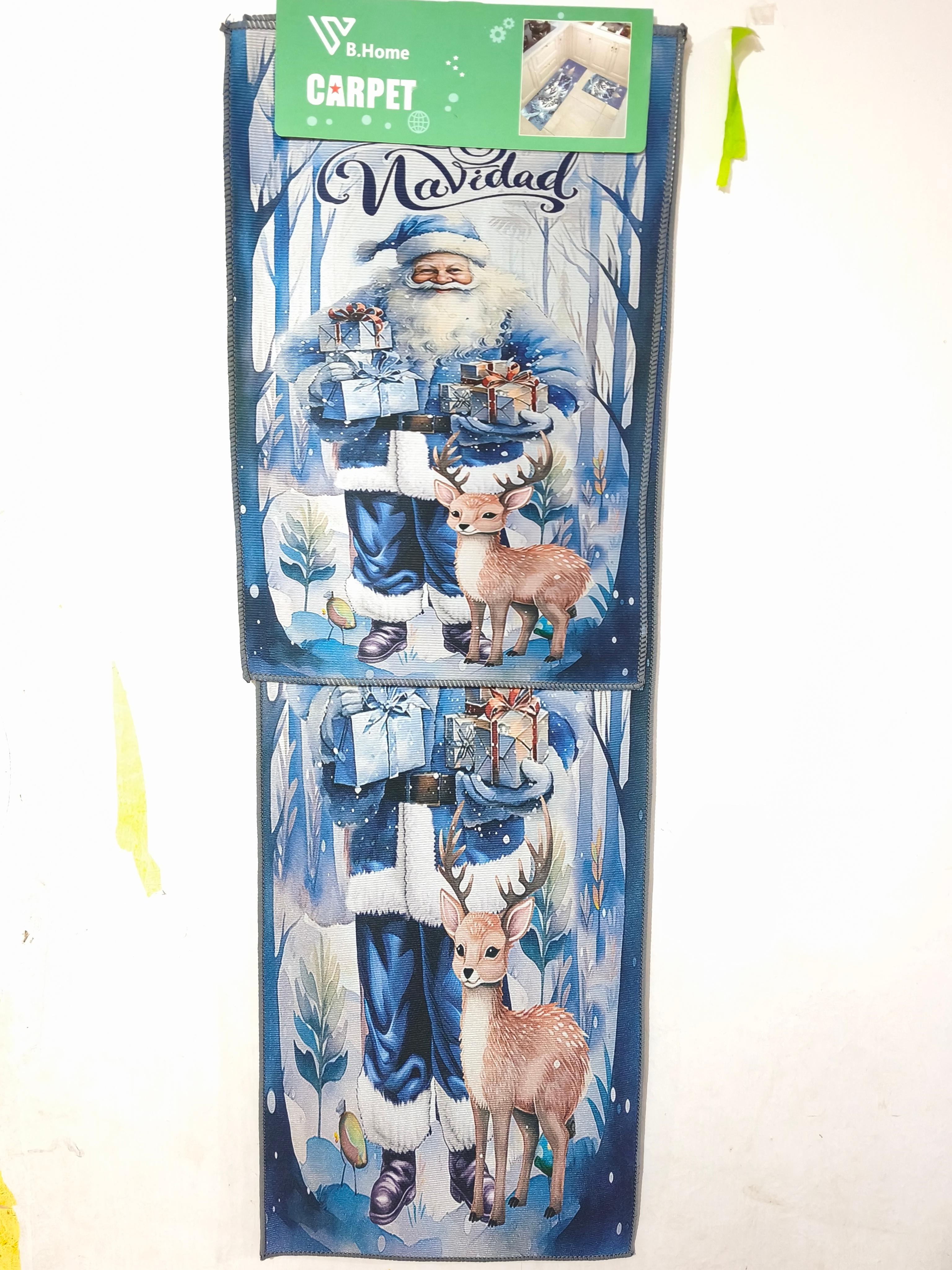 Alfombra pasillera navideña 2 unidades
