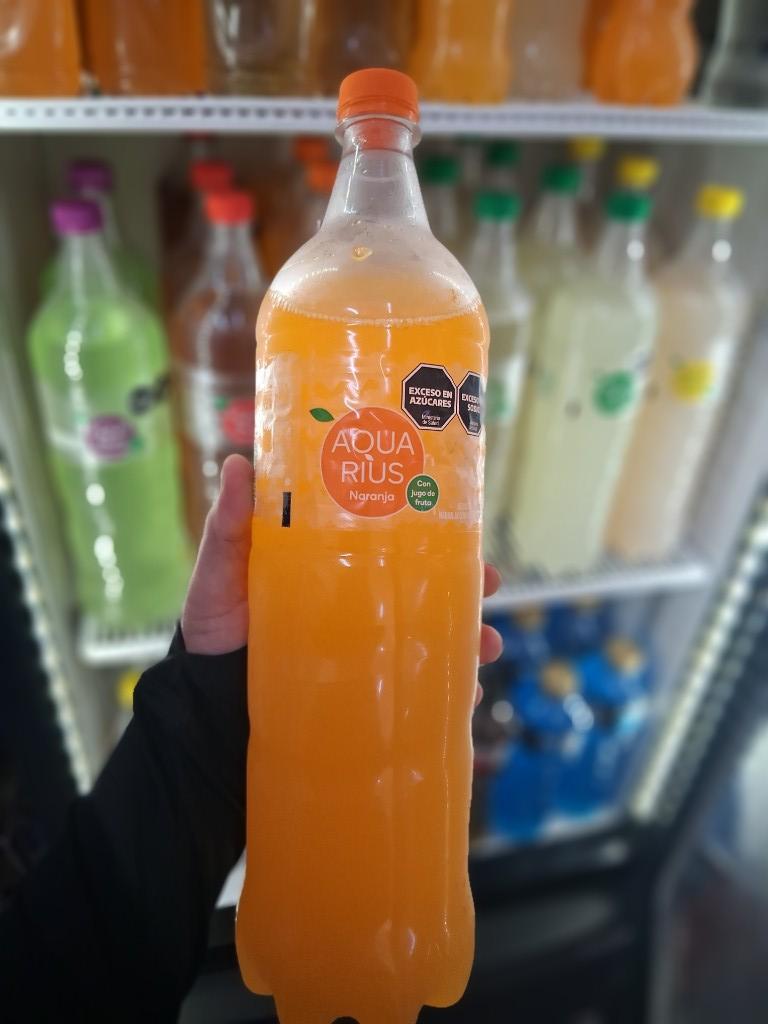 Agua saborizada aquarius naranja s/gas 1,5lts