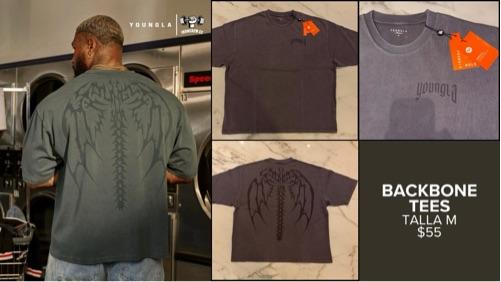 BACK BONE TEE YLA GRIS