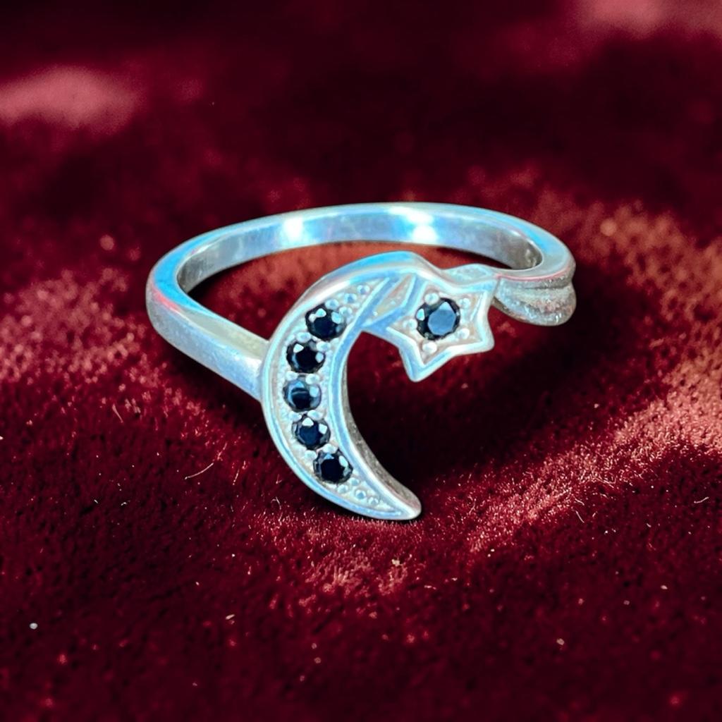 Miniatura 2 de Anillo plata luna