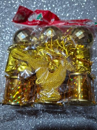 Miniatura 3 de Adorno de navidad surtido esferas tambores regalo y reno