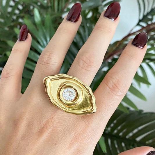 Miniatura 2 de Anillo ojo con circonia