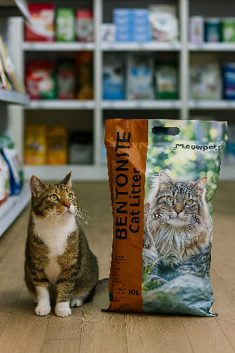 Bentonita aglutinante Meowpets x 8 kg