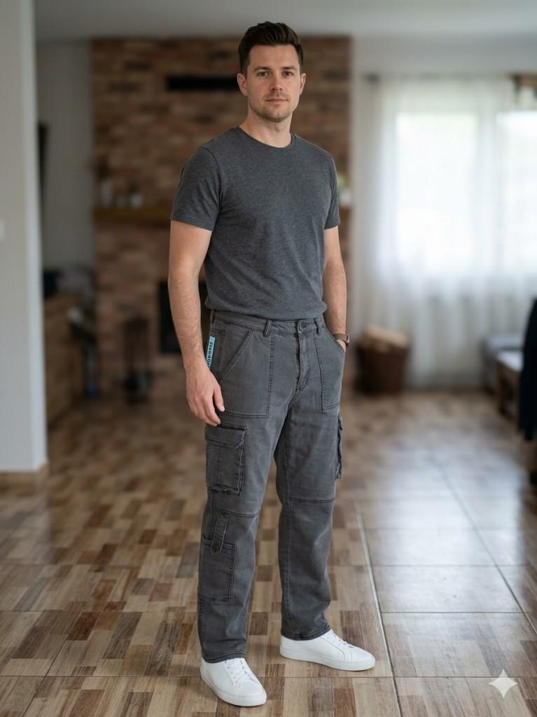 Miniatura 1 de Jeans gris diabolo