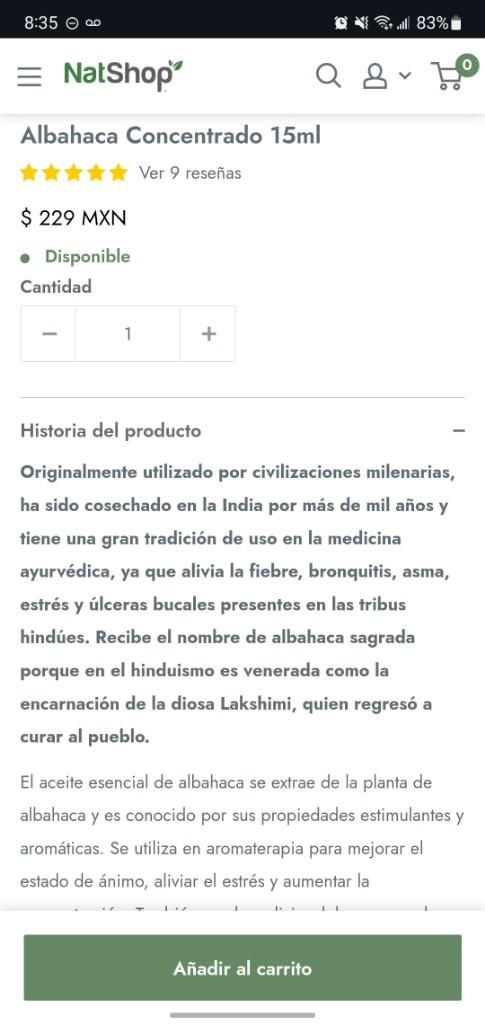 Miniatura 3 de Albahaca 15ml. GradoTerapéutico NatShop