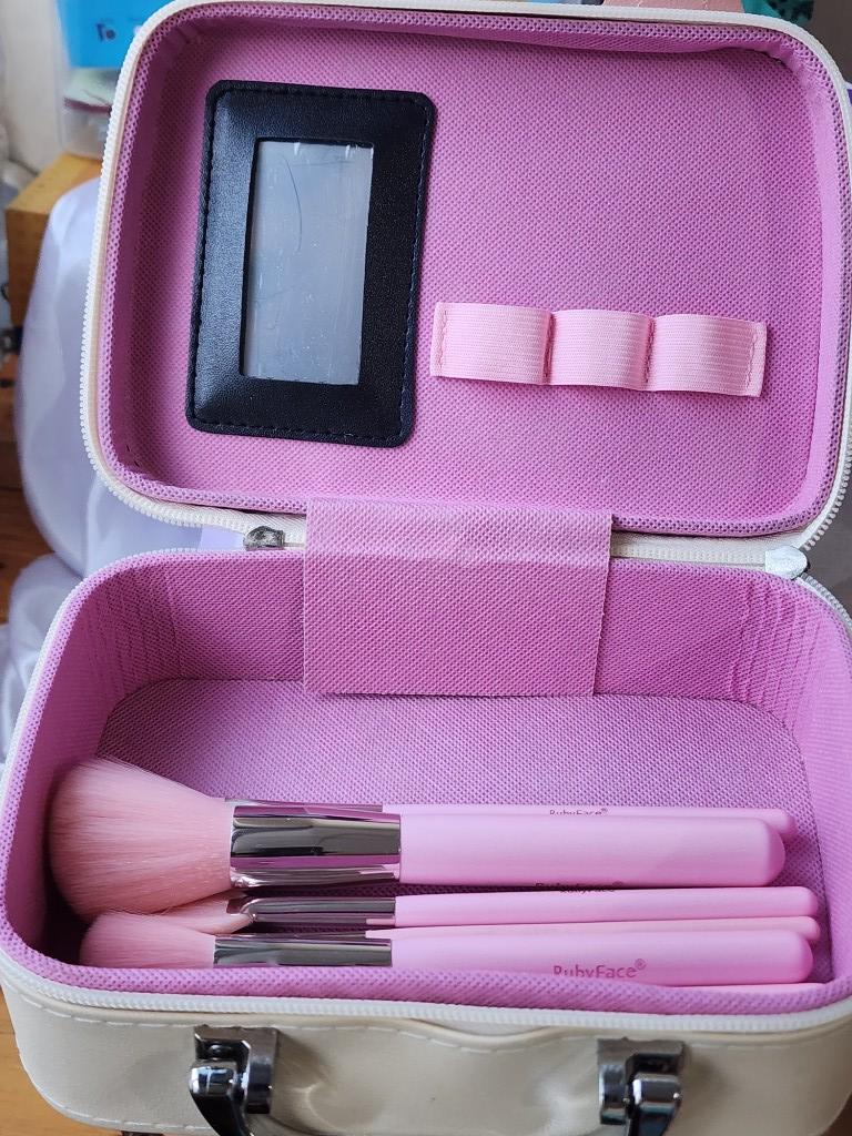 Miniatura 2 de Cosmetiquera Unicornio + Brochas