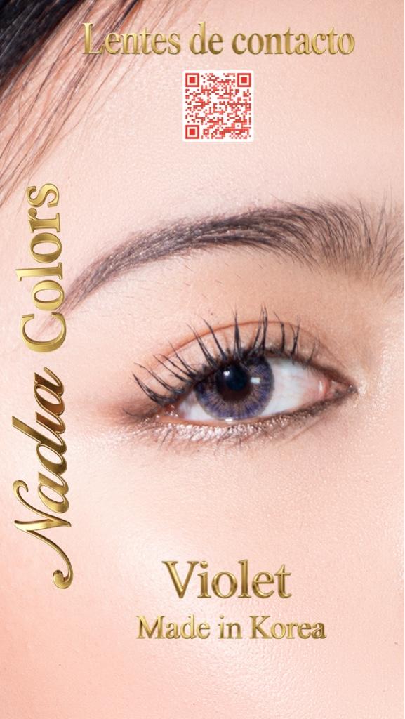 6 pares Nadia Colors violeta