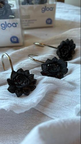 3 Set x 12 ganchos cortina baño - 36 unidades