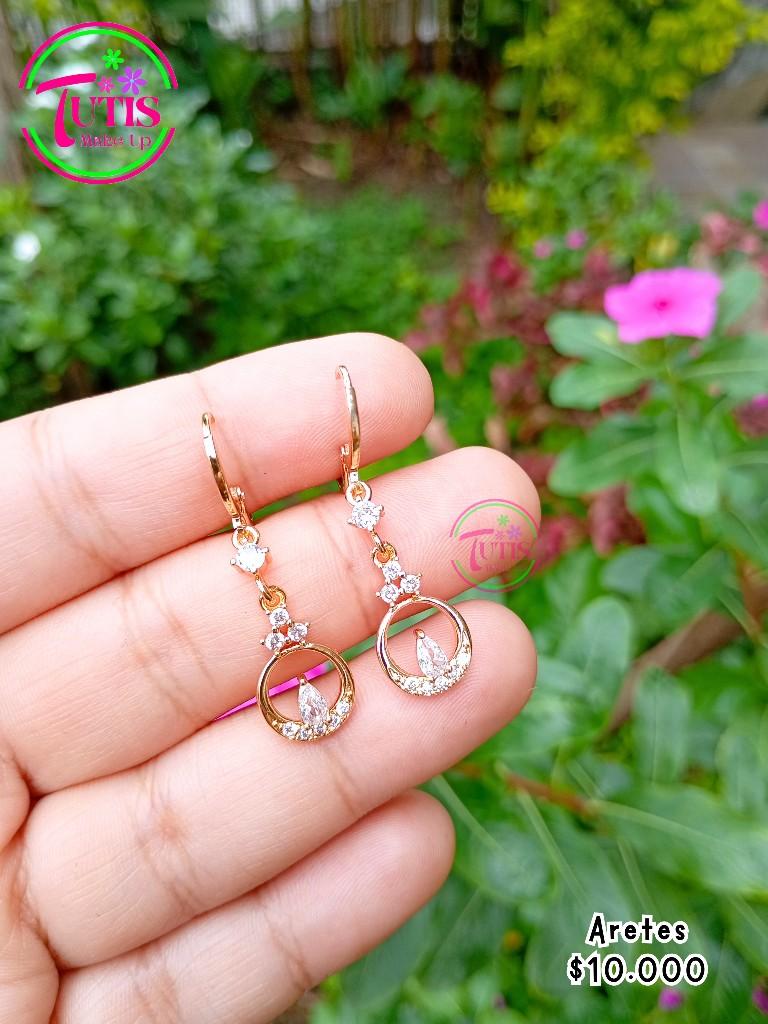 Aretes Covergold Círculo Cristal