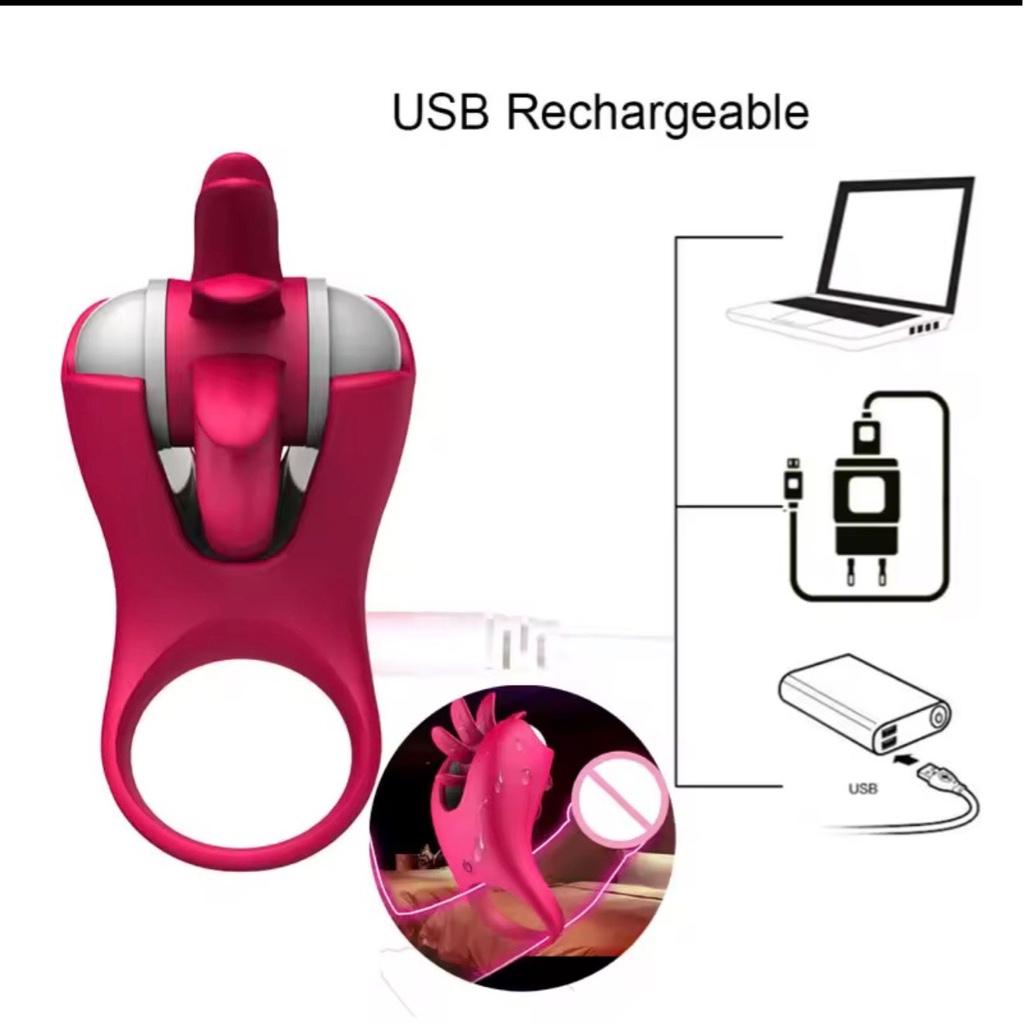 Miniatura 3 de Anillo vibrador lengua