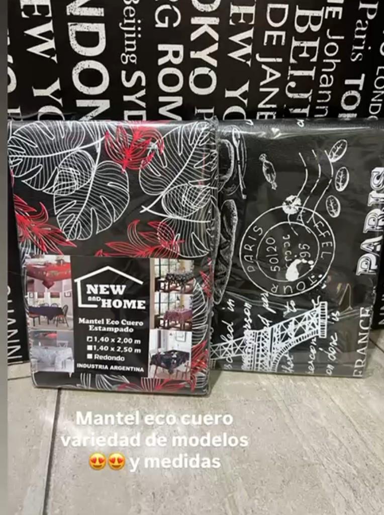Miniatura 3 de Mantel ecocuero con felpa.