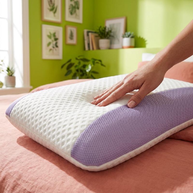 Miniatura 2 de ALMOHADA ORTOPÉDICA VISCOELÁSTICA HOMBRO AROMA LAVANDA ANTIÁCAROS HIPOALERGÉNICA 60X40CM