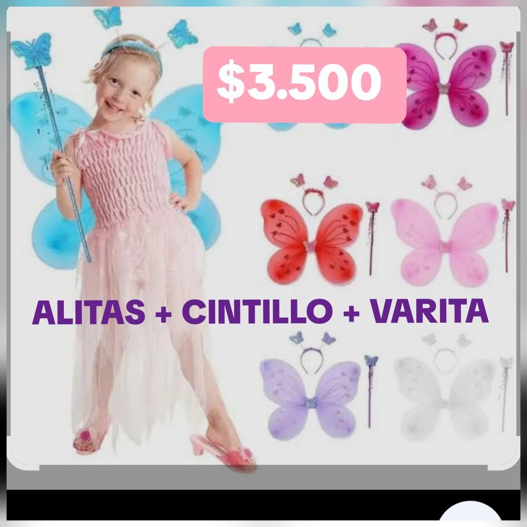 Alitas, cintilla, varita