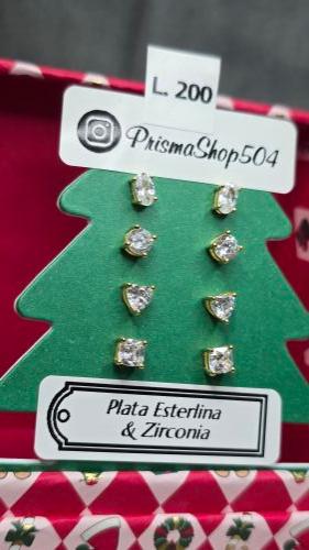 Aretes Estilo Studs Plata 925