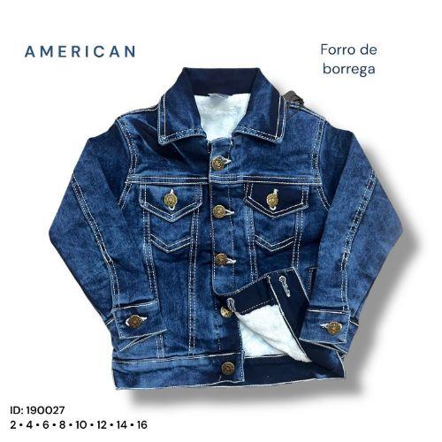 Miniatura 3 de Chamarra de mezclilla con borrega