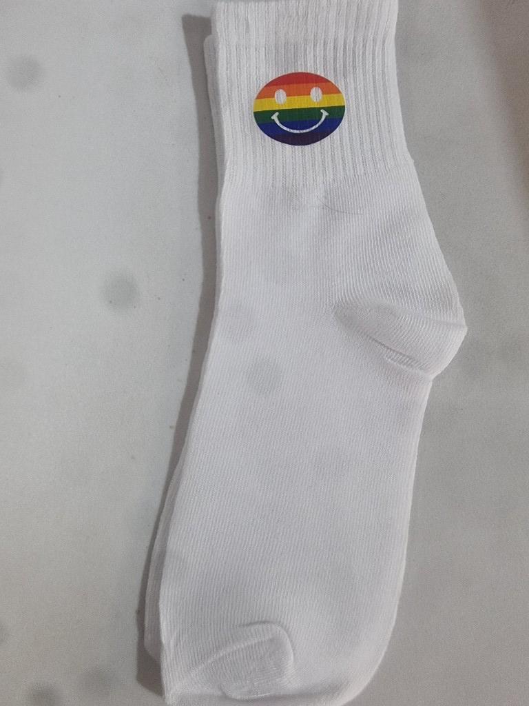 Miniatura 2 de Adriana Medias Blancas Estampadas en DTF