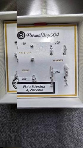 Miniatura 2 de Aretes Plata 925 y Zirconia