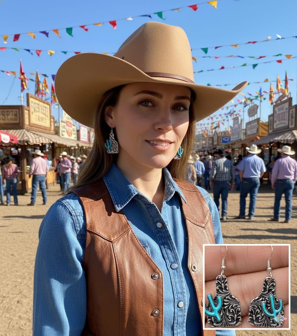 Aretes Western cactus