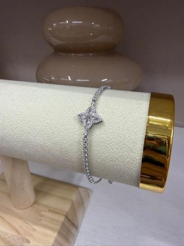 Miniatura 2 de Ajustable trébol plata