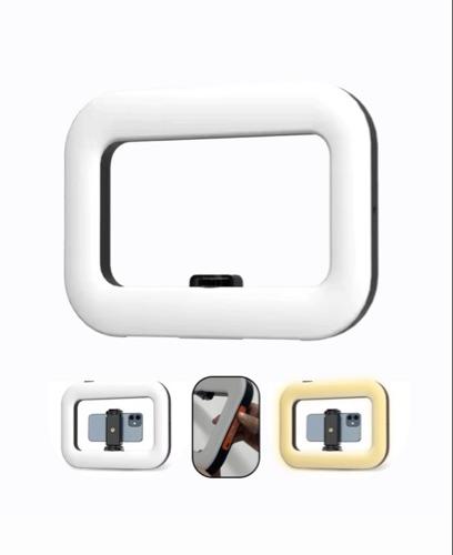 Aro de Luz Cuadrada Estabilizadora Tres Tonos Recargable