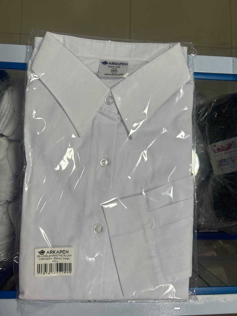 BLUSA CAMISERA BLANCA 