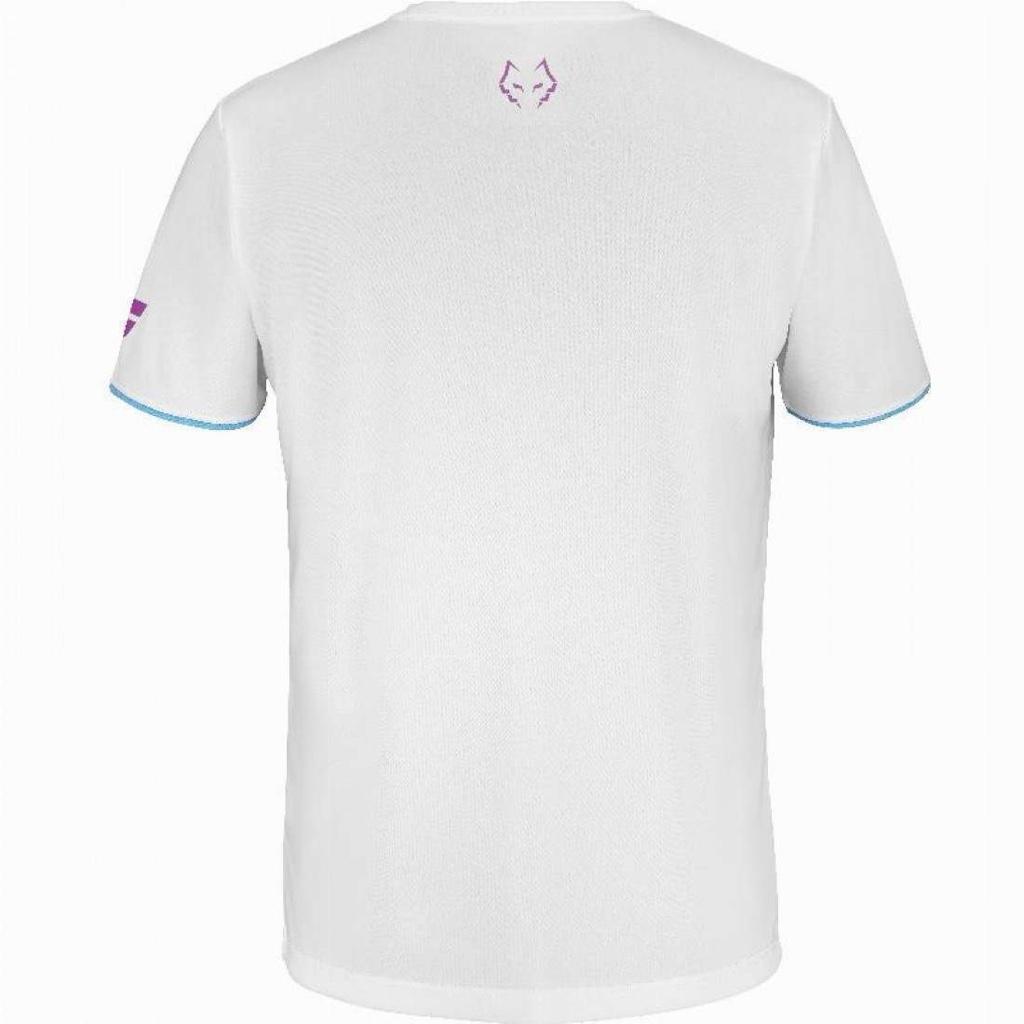 Miniatura 2 de Camiseta Babolat Juan Lebron Blanco Rosa