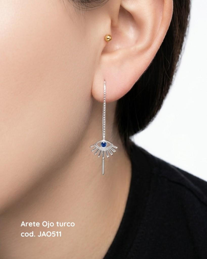 Aretes ojo turco Cod. JAO511