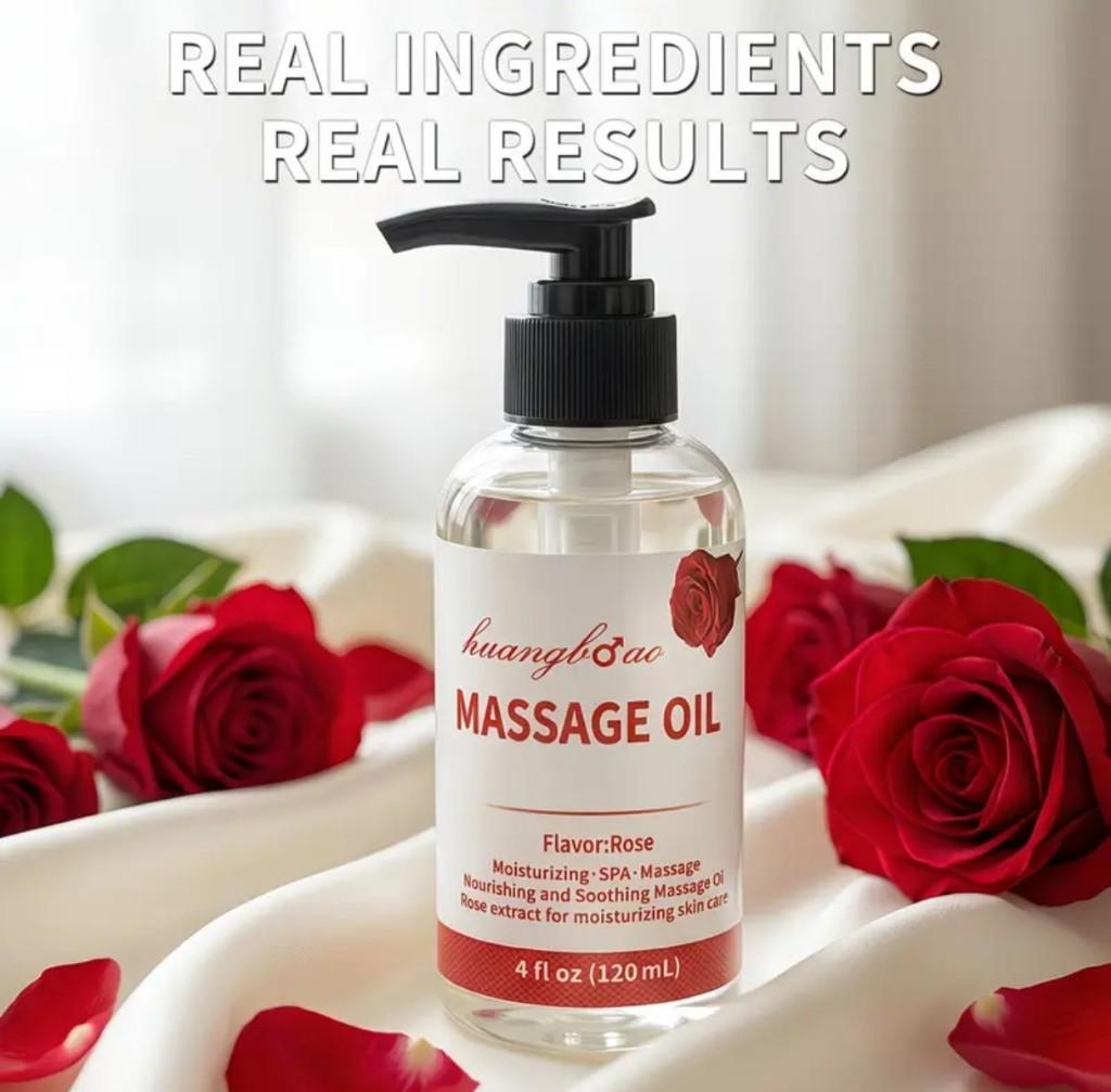 Aceite para masaje aroma rosas