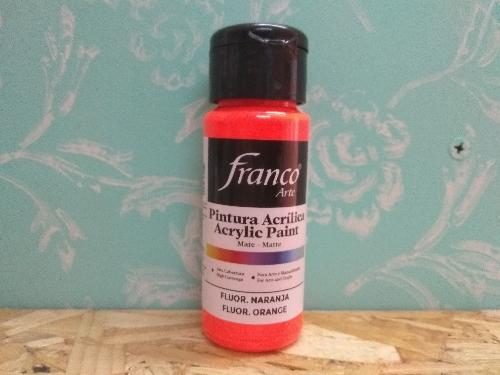 ACRILICO FRANCO FLUOR.NARANJA 60CC