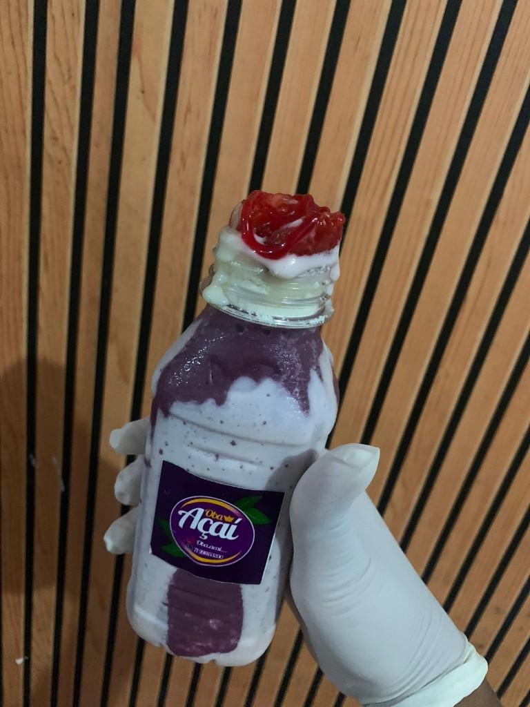 Açaí com creme de morango 300ml