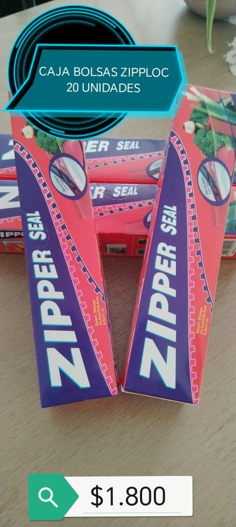 Caja bolsas ZIPPLOC 20 unidades