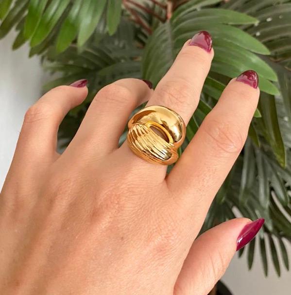 Miniatura 3 de Anillo chunky textura