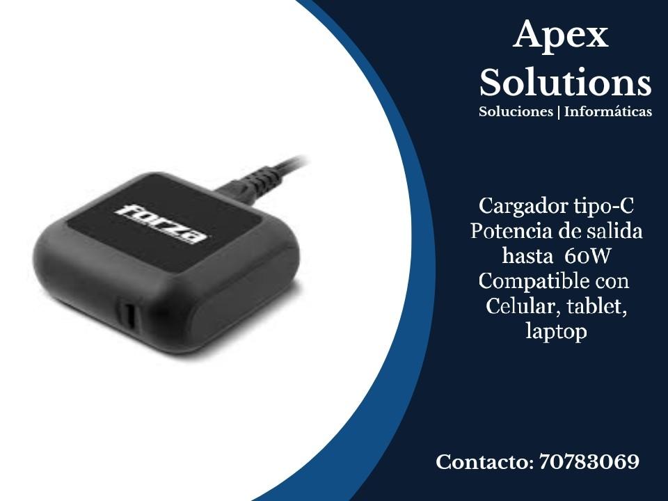 Cargador tipo C potencia 60W