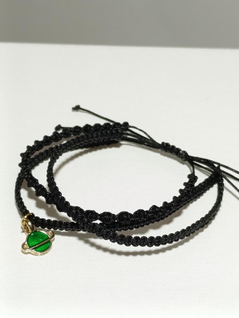 Miniatura 2 de Brazalete delgado, dije saturno