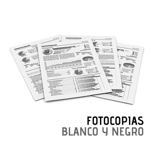 Fotocopias en Blanco y negro S/F