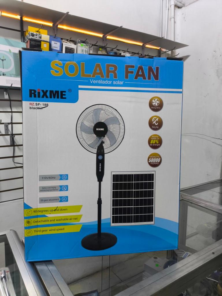 Abanico recargable solar sf 188 rixme