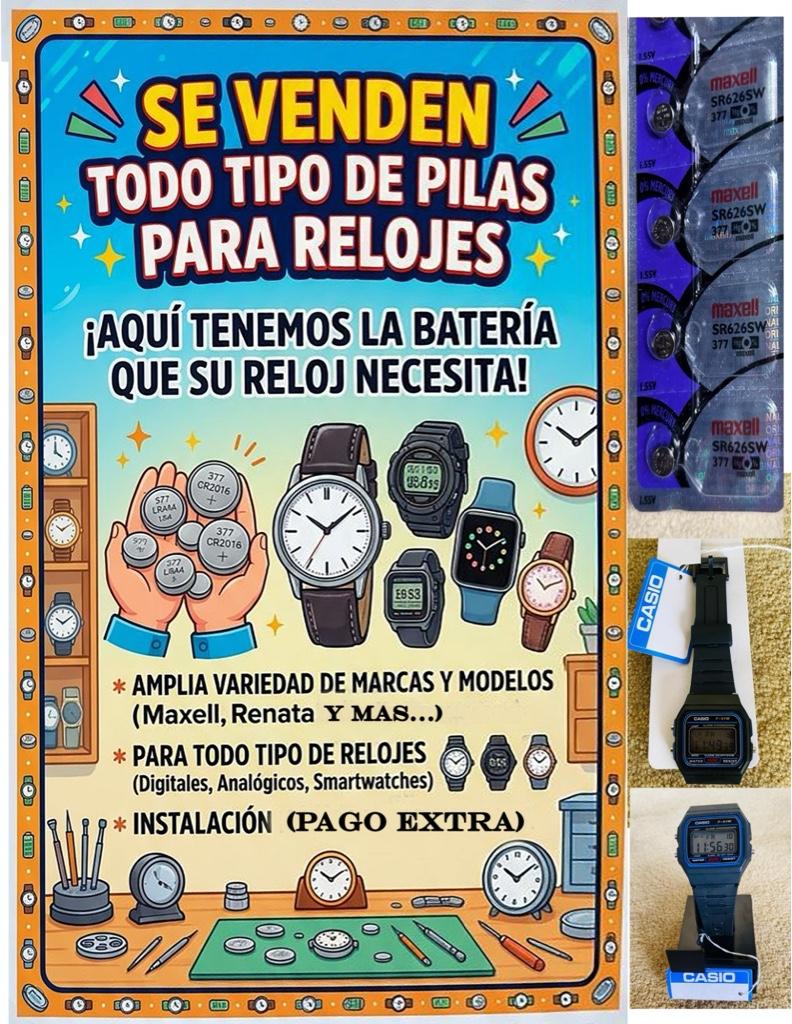 Baterías para Reloj